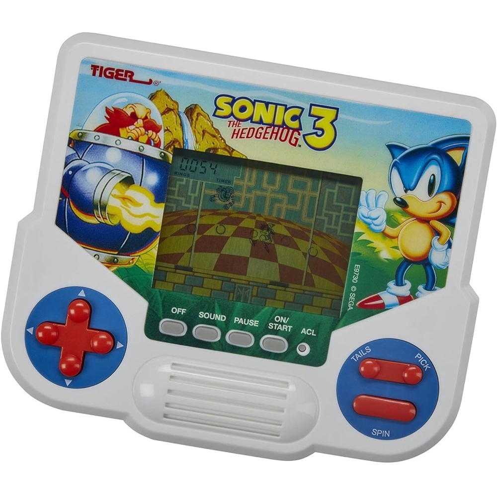 White Sonic the Hedgehog 3 Handheld game console